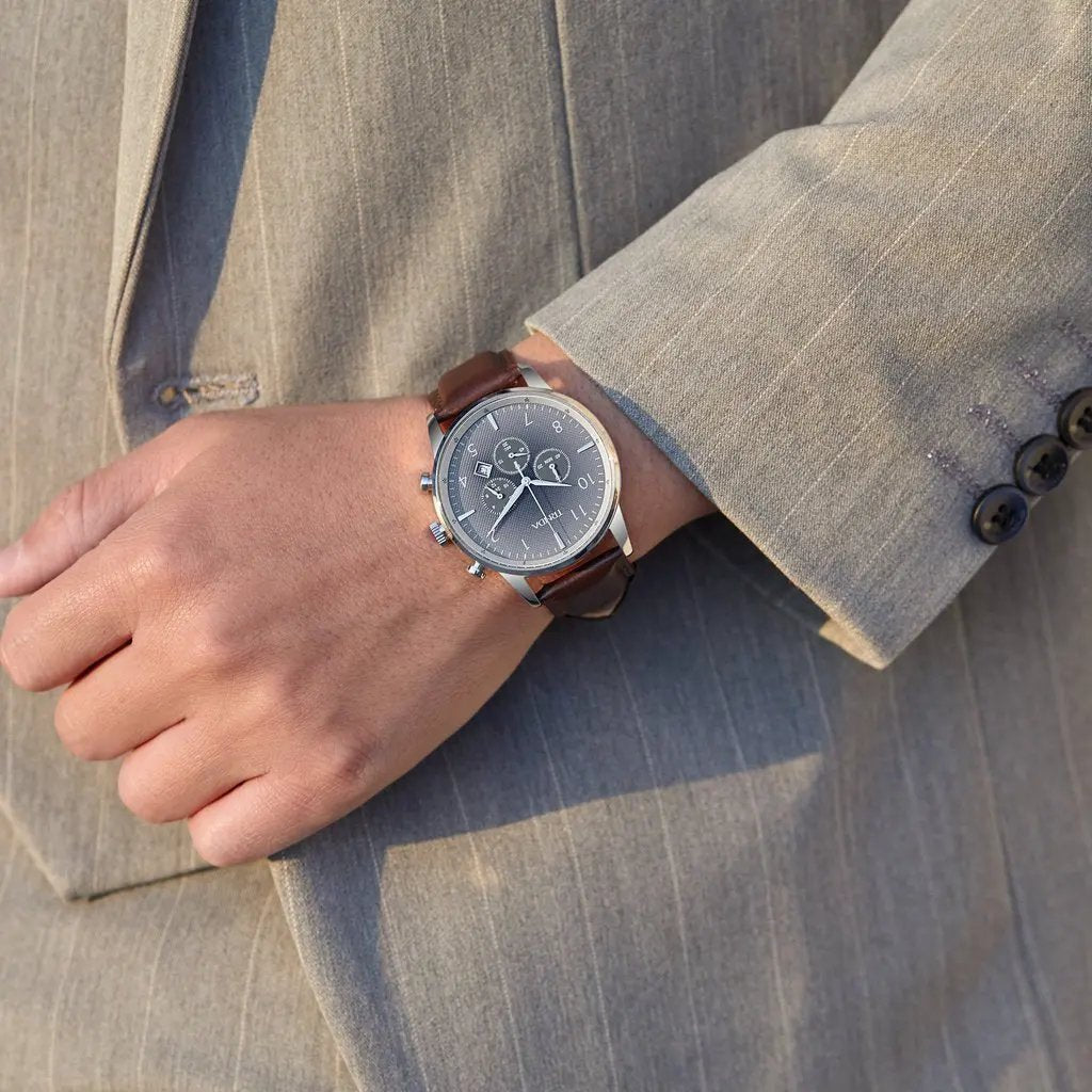 Trnda Men's Stainless Steel Watch, Gray Dial | Trnda43mm by TRNDA