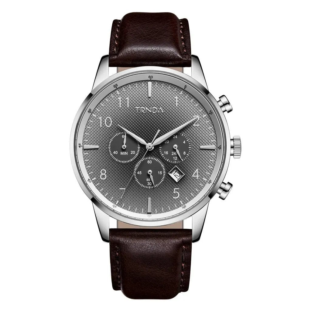 Trnda Men's Stainless Steel Watch, Gray Dial | Trnda43mm by TRNDA