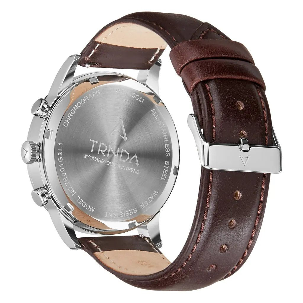 Trnda Men's Stainless Steel Watch, Gray Dial | Trnda43mm by TRNDA