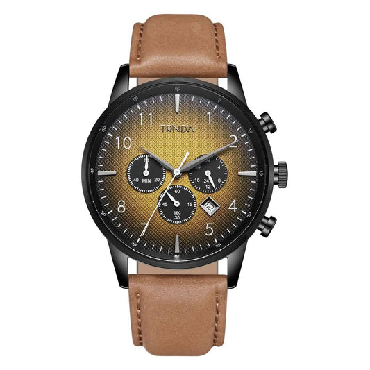 Trnda Men's Stainless Steel Watch, Black Case | Trn-Ss43b by TRNDA
