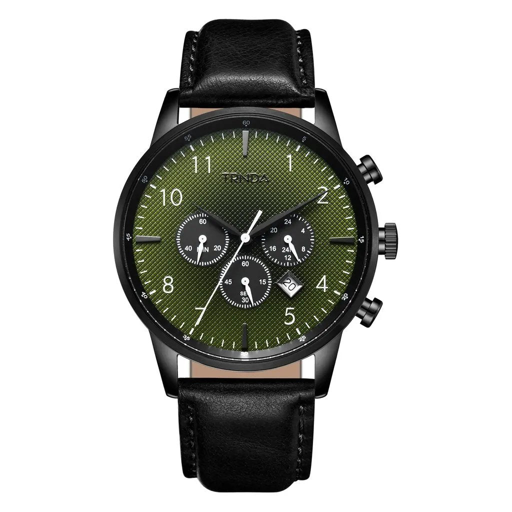 Trnda Men's Stainless Steel Watch, Gradient Seaweed Green | Trn-43blk by TRNDA