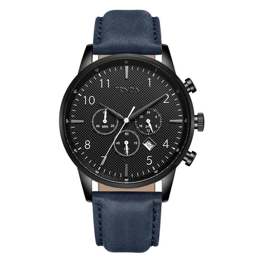 Trnda Men's Stainless Steel Watch, Black Dial | Trnda43blu by TRNDA