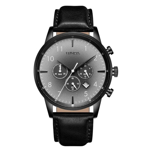 Trnda Men's Black Stainless Steel Watch, Gradient Dial | Trn-43bk by TRNDA