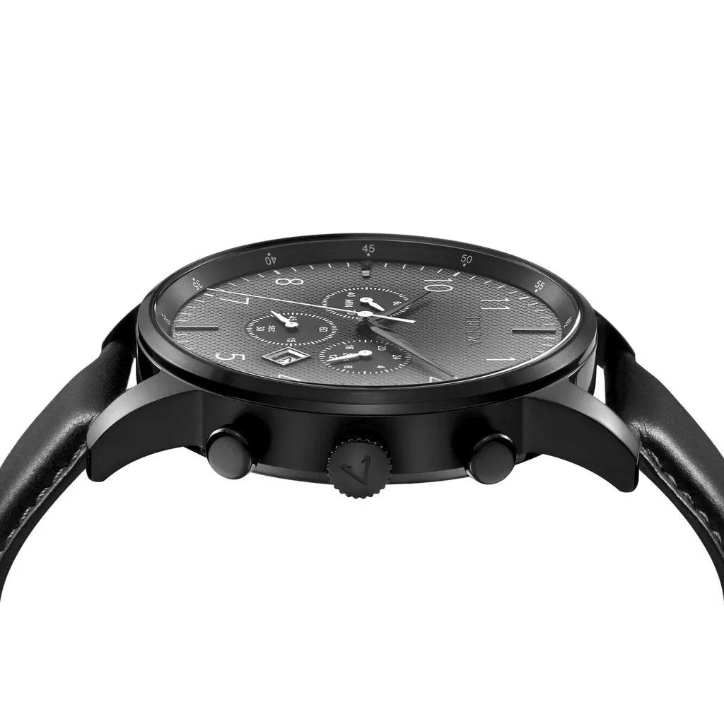 Trnda Men's Black Stainless Steel Watch, Gradient Dial | Trn-43bk by TRNDA