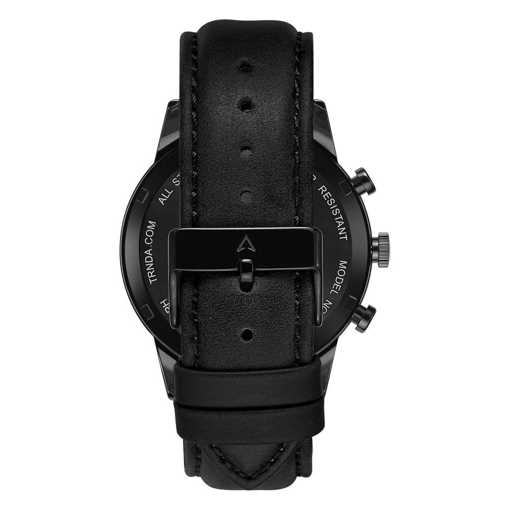 Trnda Men's Black Stainless Steel Watch, Gradient Dial | Trn-43bk by TRNDA