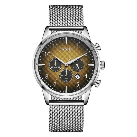 Trnda Men's Stainless Steel Watch, Gradient Cedar Brown Dial | Trnda43mm by TRNDA