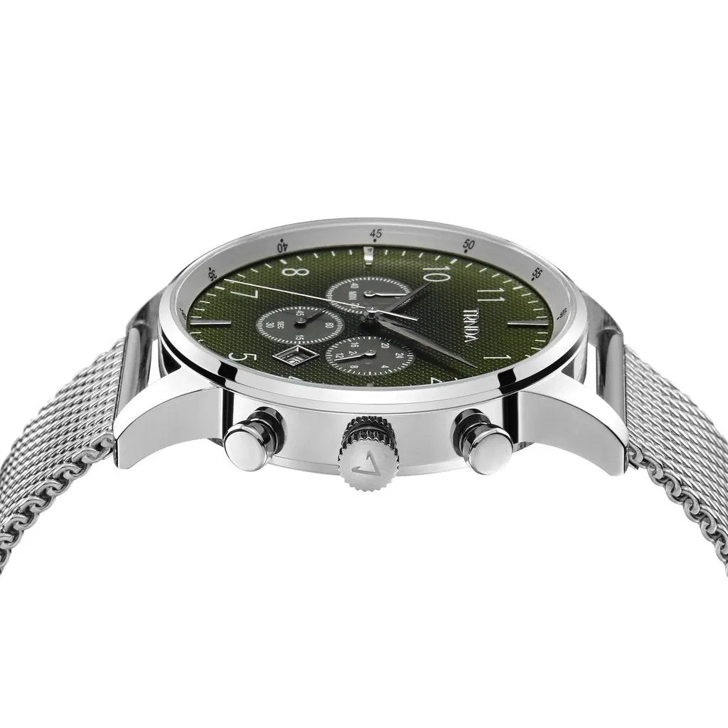 Trnda Men's Stainless Steel Watch, Gradient Seaweed Green Dial | Trnda43ss by TRNDA