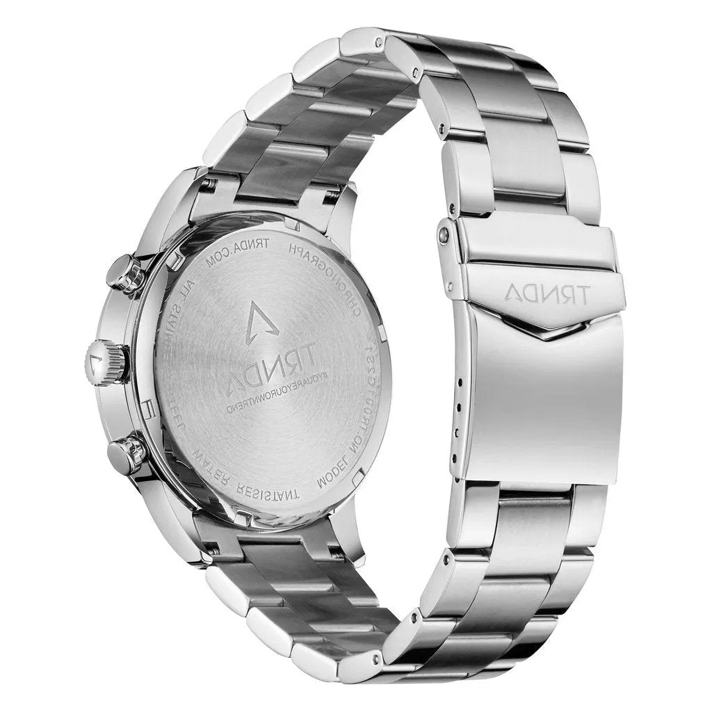 Trnda Men's Stainless Steel Watch, Gradient Green Dial | Trn43mm by TRNDA