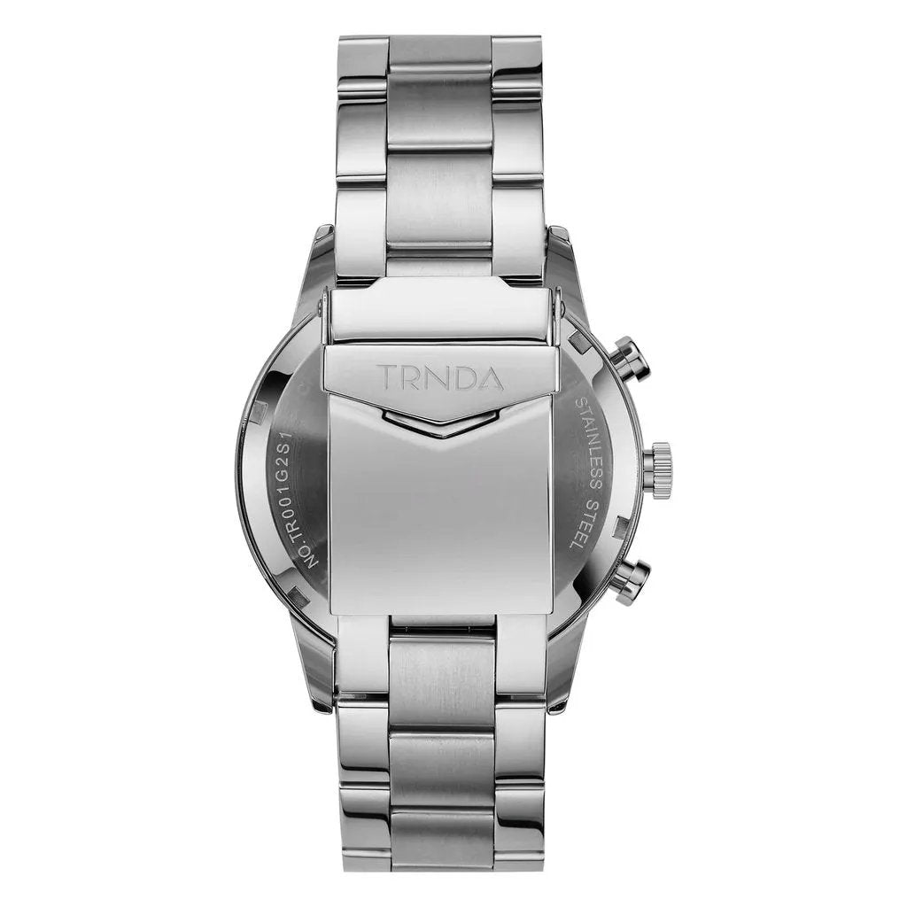 Trnda Men's Stainless Steel Watch, Gradient Green Dial | Trn43mm by TRNDA