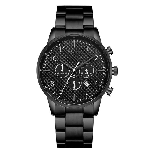 Trnda Men's Stainless Steel Watch, Black Dial | Trn-Ss43mm by TRNDA
