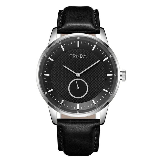 Trnda Men's Stainless Steel Watch, Black Dial | Trn-Ss43-Bk by TRNDA