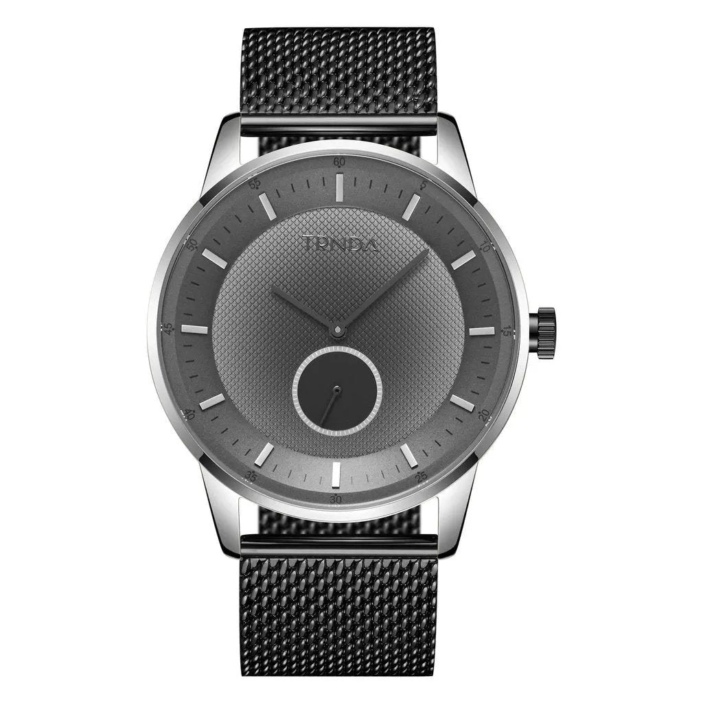 Trnda Men's Stainless Steel Watch, Blue Mesh Band | Trn-43mm-Sl by TRNDA