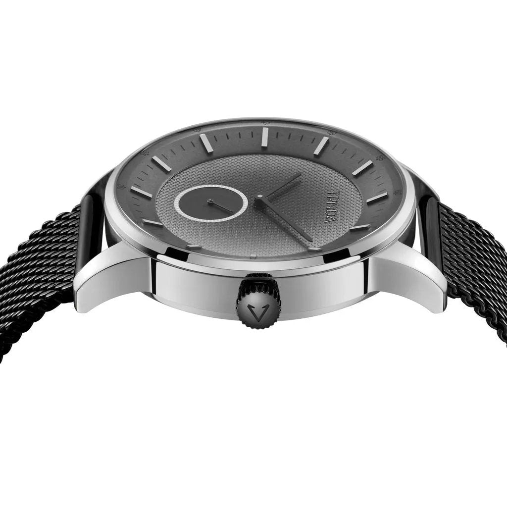 Trnda Men's Stainless Steel Watch, Blue Mesh Band | Trn-43mm-Sl by TRNDA