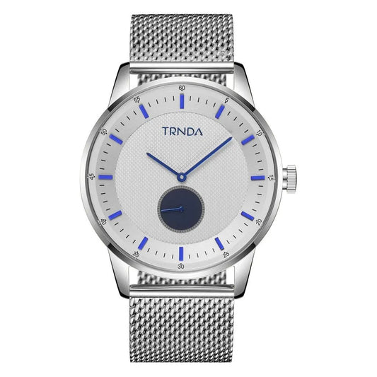 Trnda Men's Stainless Steel Watch, Black Dial | Trnda-Ss43 by TRNDA