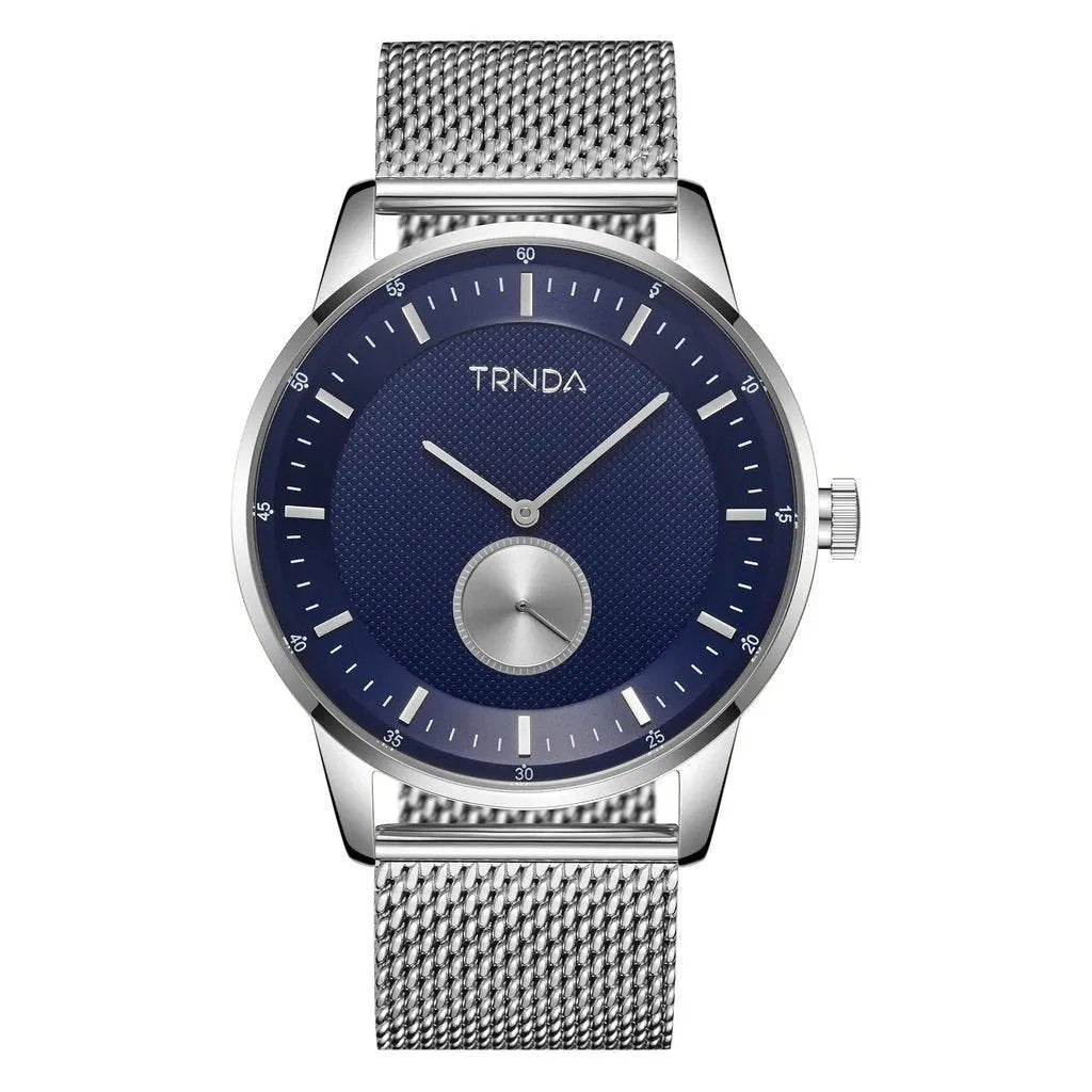 Trnda Men's Stainless Steel Watch, Blue Dial | Trn-Ss43-Bl by TRNDA