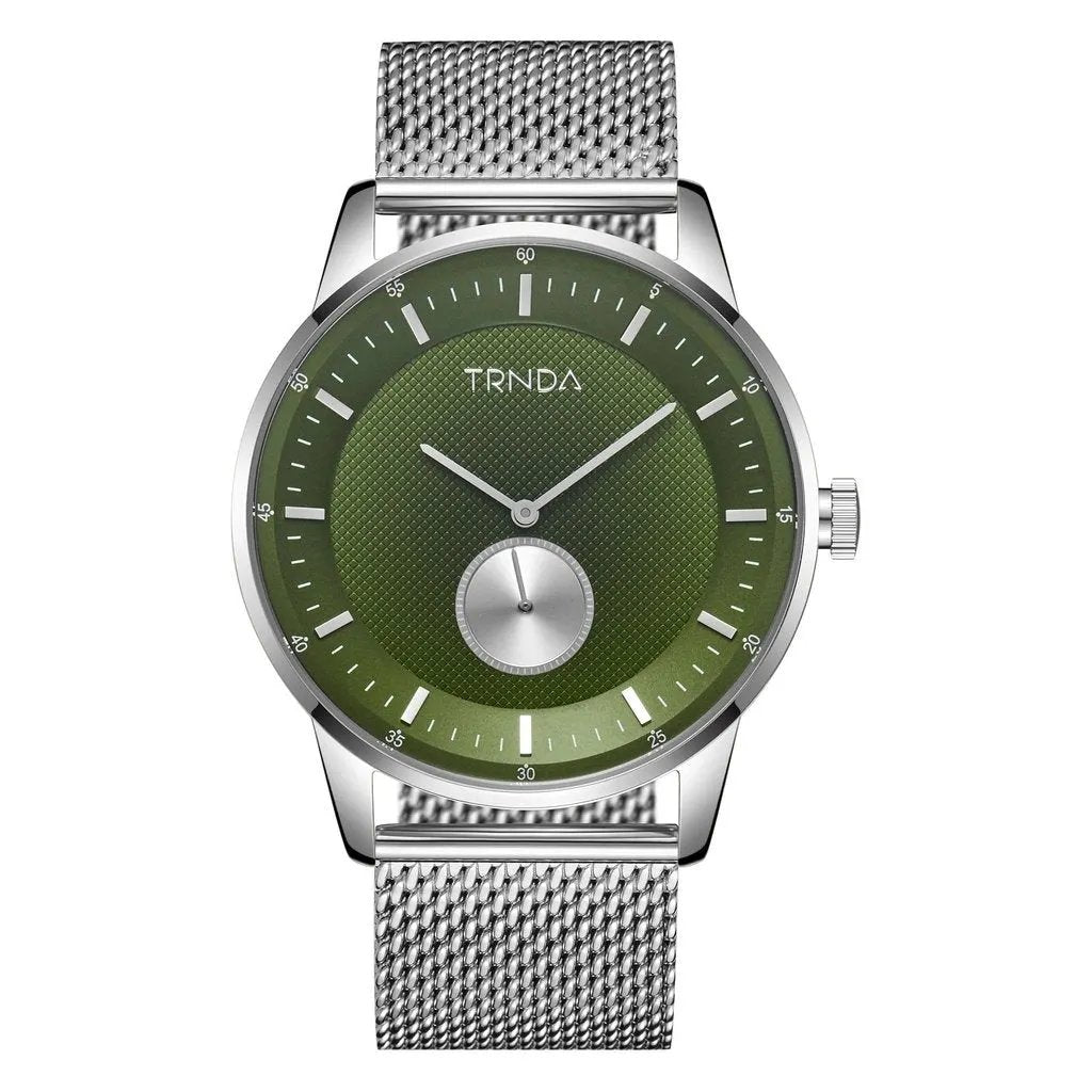 Trnda Men's Stainless Steel Watch, Seaweed Green Dial | Trnda43mm by TRNDA