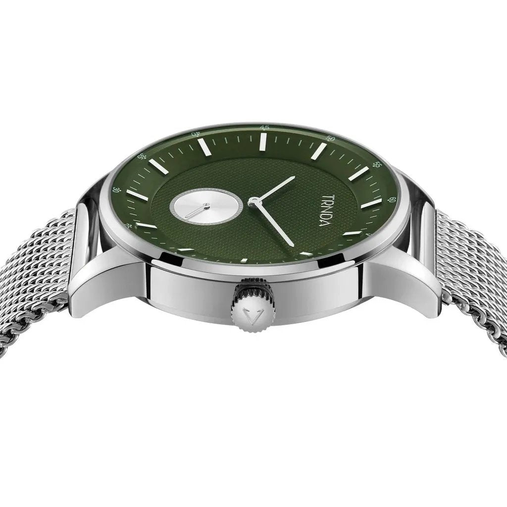 Trnda Men's Stainless Steel Watch, Seaweed Green Dial | Trnda43mm by TRNDA
