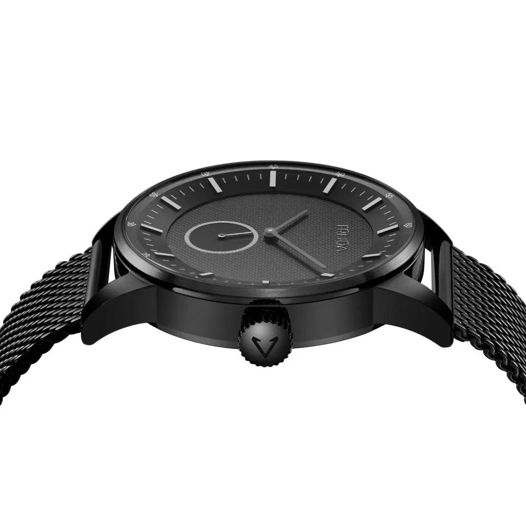 Trnda Men's Black Stainless Steel Watch, Mesh Band | Trn-Ss43mb by TRNDA