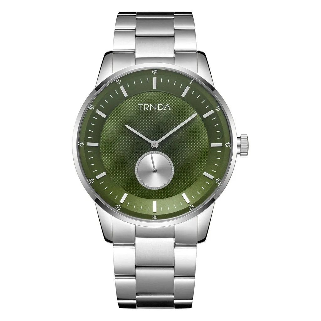 Trnda Men's Stainless Steel Watch, Seaweed Green Dial | Trnda43mm by TRNDA