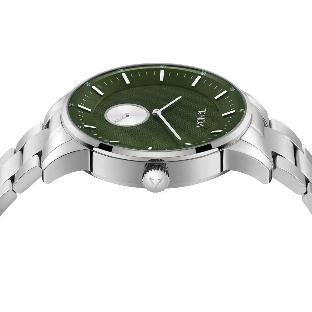 Trnda Men's Stainless Steel Watch, Seaweed Green Dial | Trnda43mm by TRNDA