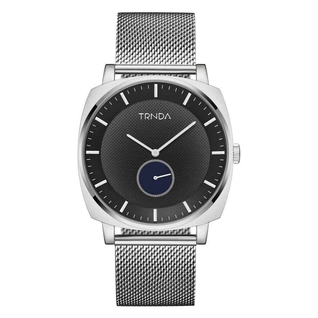 Trnda Men's Silver Stainless Steel Watch, Grey Dial | Trnda-045ss by TRNDA