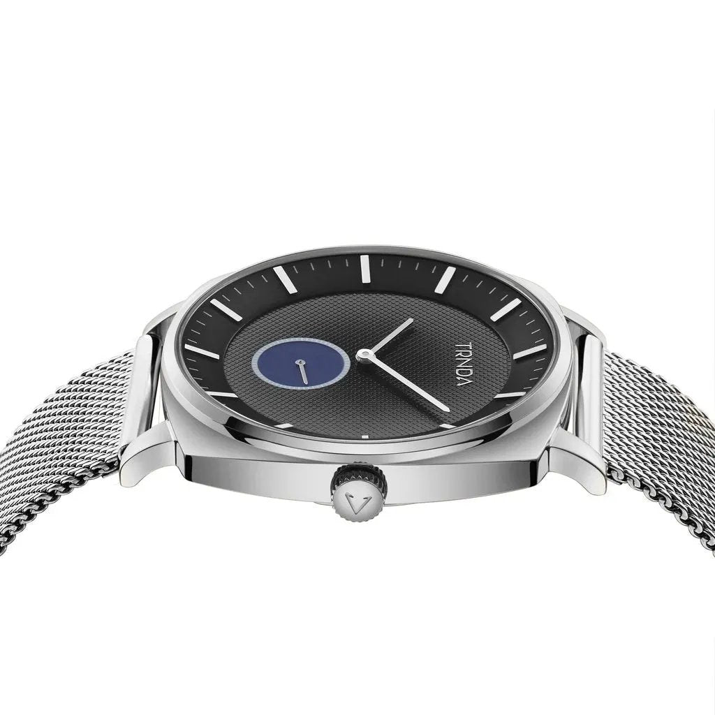 Trnda Men's Silver Stainless Steel Watch, Grey Dial | Trnda-045ss by TRNDA