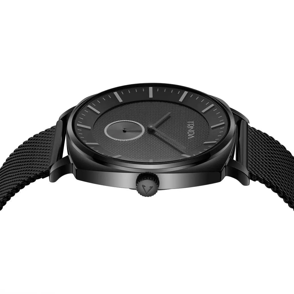 Trnda Men's Black Stainless Steel Watch, Square Case | Trnda45mm by TRNDA