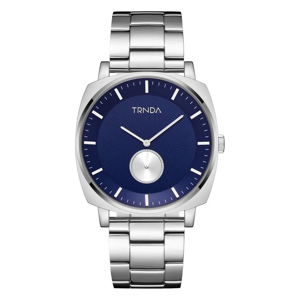Trnda Men's Stainless Steel Watch, Blue Dial | Trnda-45mm by TRNDA