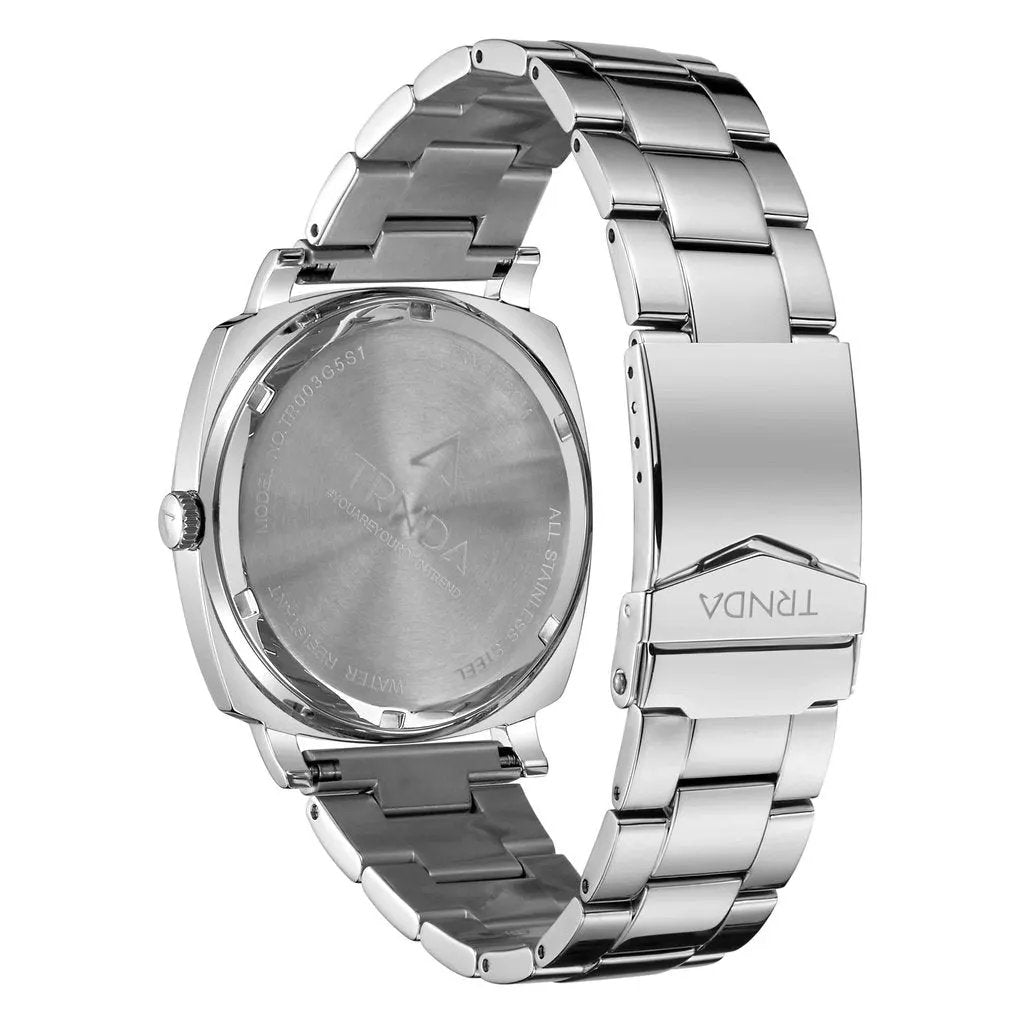 Trnda Men's Stainless Steel Watch, Blue Dial | Trnda-45mm by TRNDA