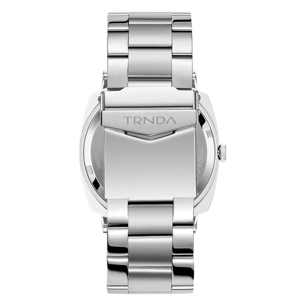 Trnda Men's Silver Stainless Steel Watch, Seaweed Green Dial | Trnda45mm by TRNDA