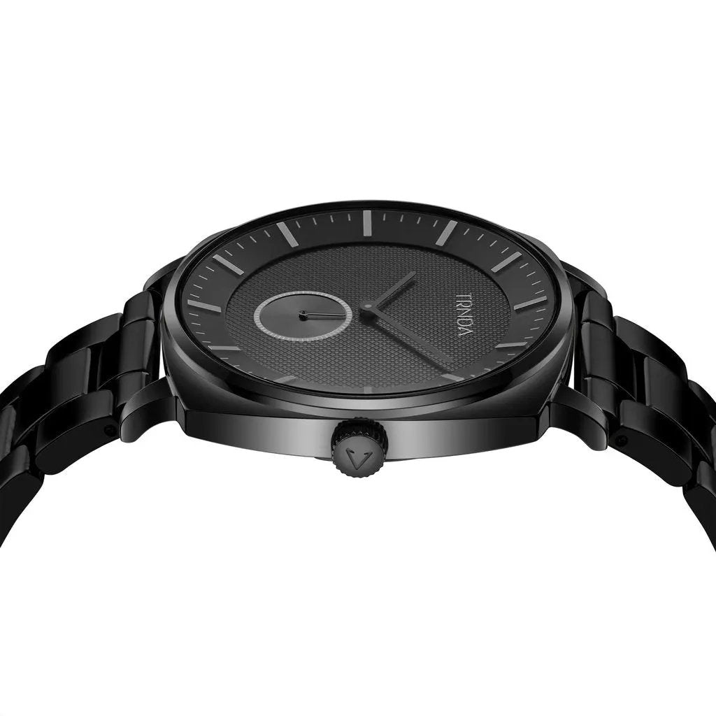 Trnda Men's Stainless Steel Black Watch, Square Dial | Trn-045blk by TRNDA