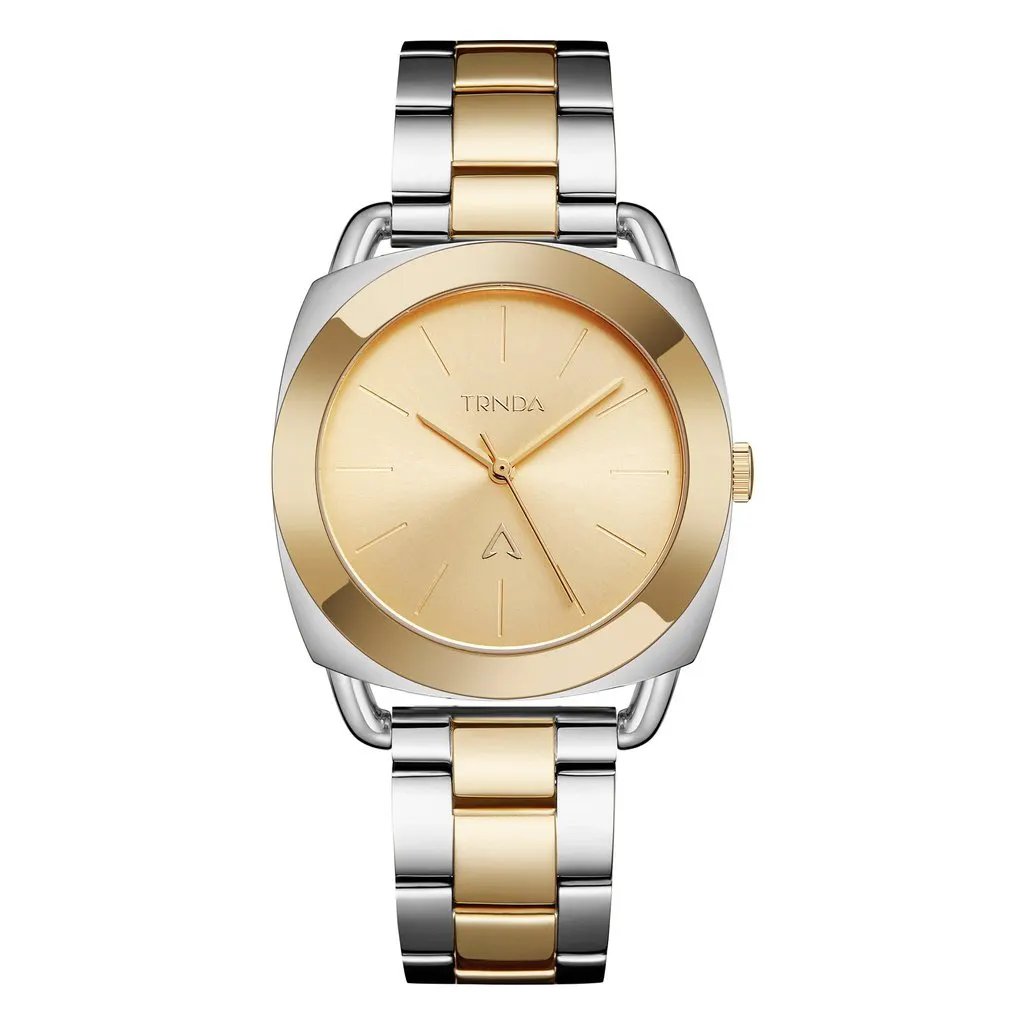 Trnda Women's Stainless Steel Watch, Silver-Gold Band | Trn-35.8 by TRNDA