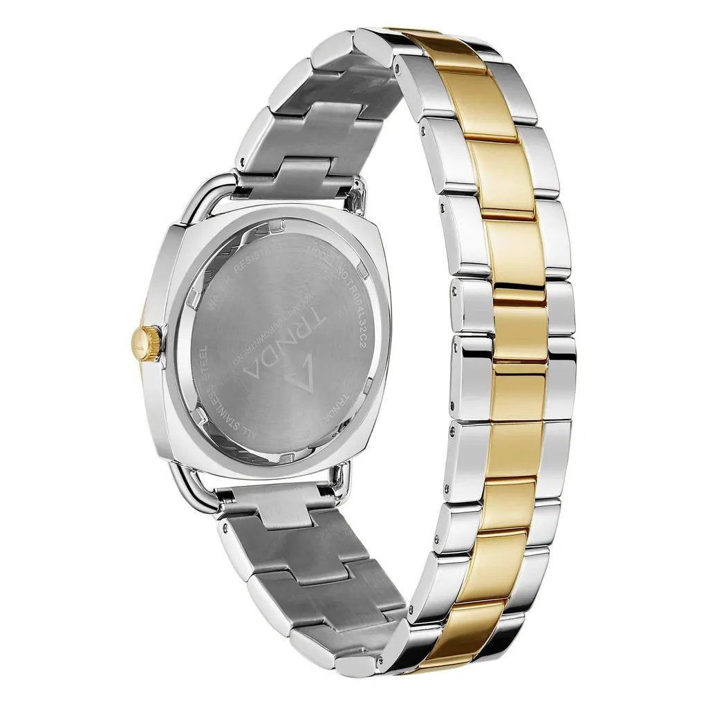 Trnda Women's Stainless Steel Watch, Silver-Gold Band | Trn-35.8 by TRNDA