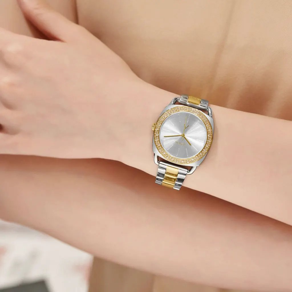 Trnda Women's Stainless Steel Watch, Silver Dial | Trn-Ss35g by TRNDA
