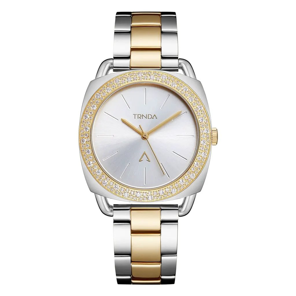 Trnda Women's Stainless Steel Watch, Silver Dial | Trn-Ss35g by TRNDA