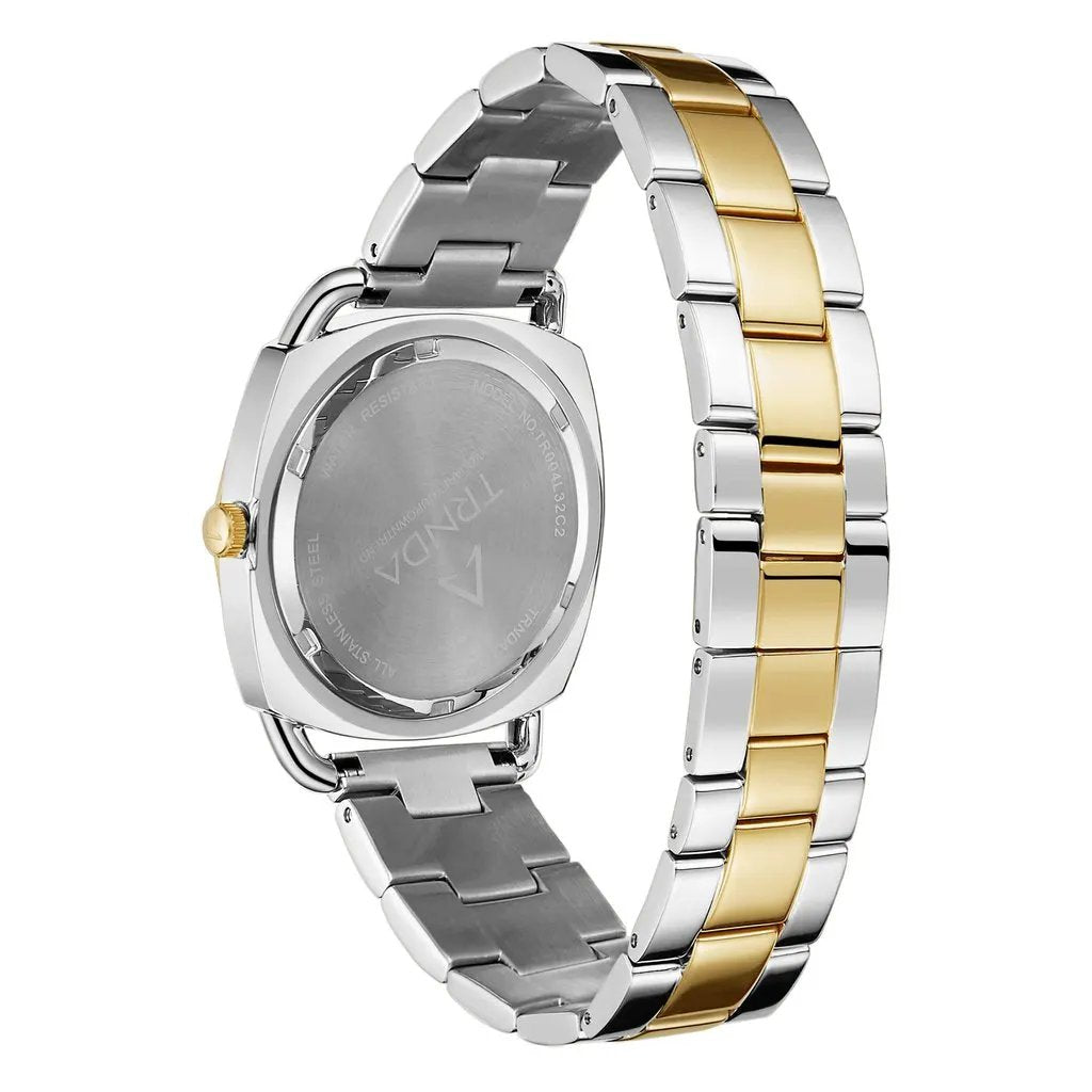 Trnda Women's Stainless Steel Watch, Silver Dial | Trn-Ss35g by TRNDA