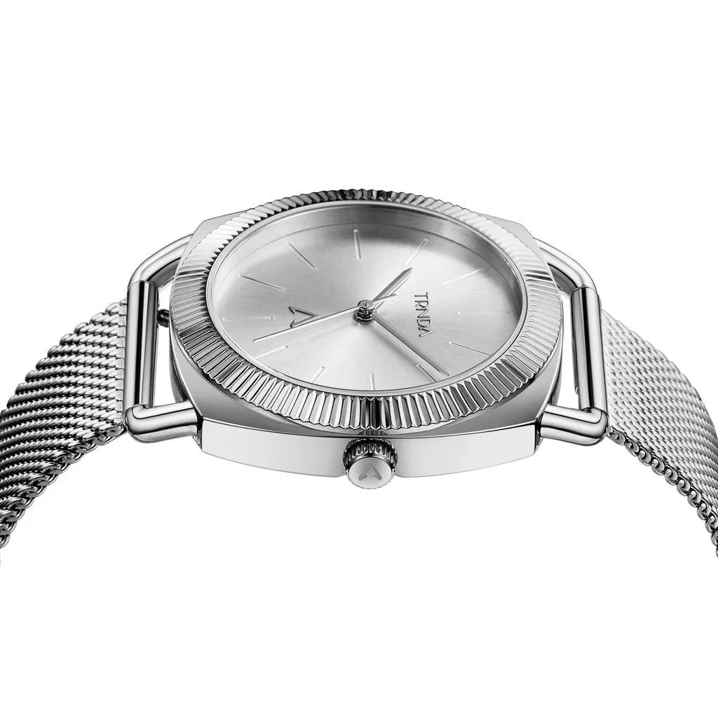 Trnda Women's Stainless Steel Watch, Silver Dial | Trnda-Ss35.8 by TRNDA