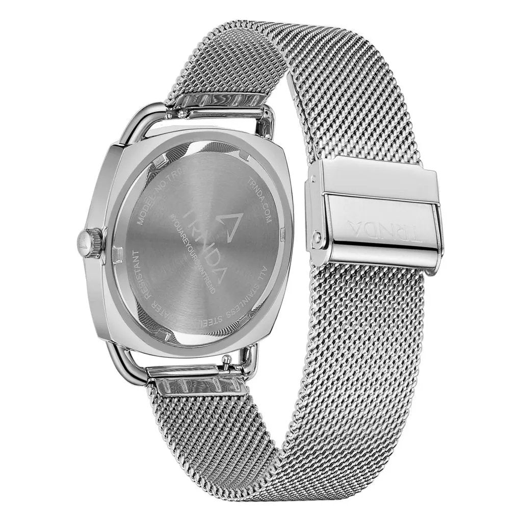 Trnda Women's Stainless Steel Watch, Silver Dial | Trnda-Ss35.8 by TRNDA