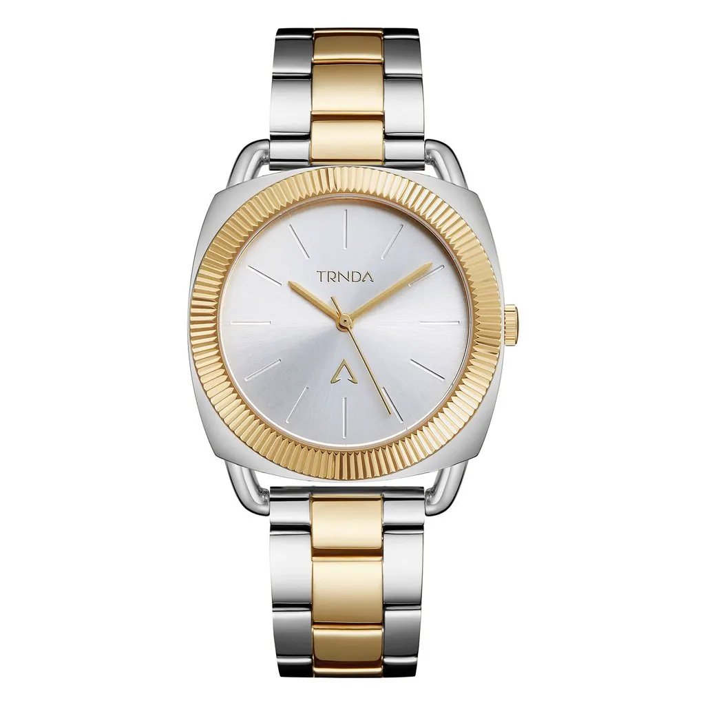 Trnda Women's Stainless Steel Watch, Silver-Gold Band | Trn-35.8mm by TRNDA