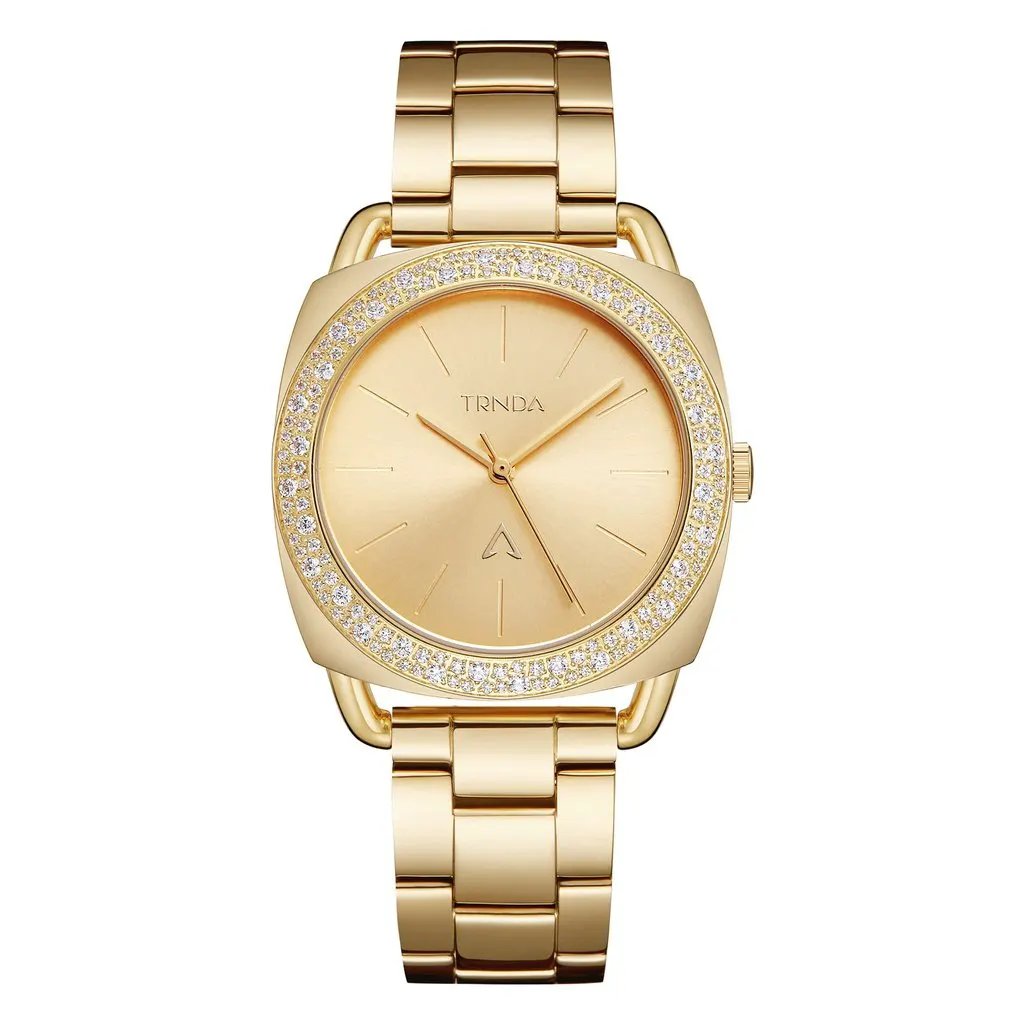 Trnda Women's Gold Stainless Steel Watch, Gold Dial | Trnda35.8 by TRNDA