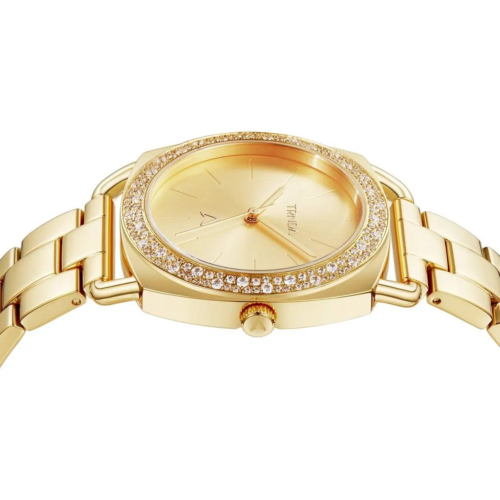 Trnda Women's Gold Stainless Steel Watch, Gold Dial | Trnda35.8 by TRNDA