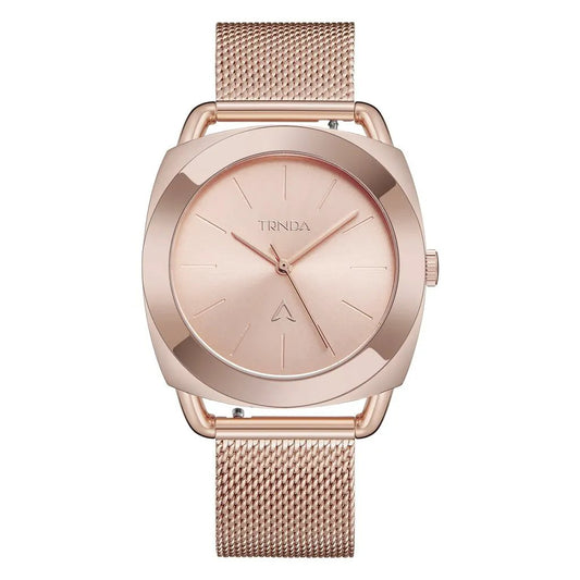 Trnda Women's Rose Gold Stainless Steel Watch, Mesh Band | Trnda-12345 by TRNDA