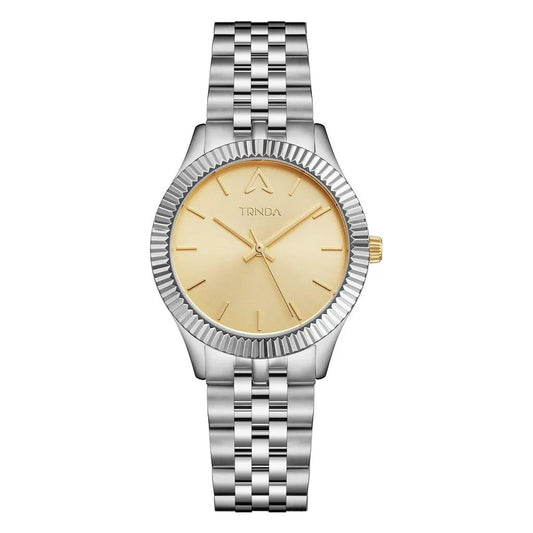 Trnda Women's Stainless Steel Watch, Gold Dial | Tr32mm by TRNDA