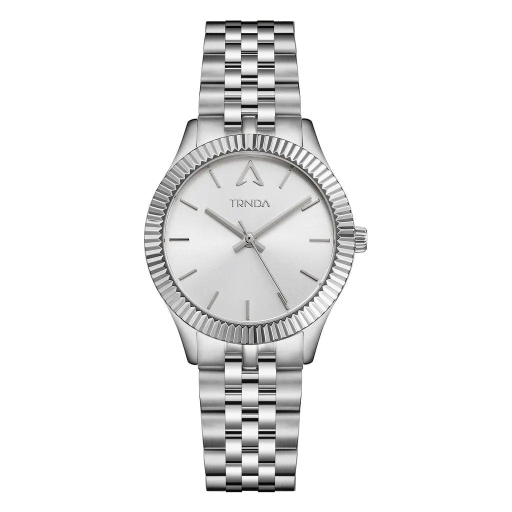 Trnda Women's Stainless Steel Watch, Silver Dial | Tr32mmss by TRNDA