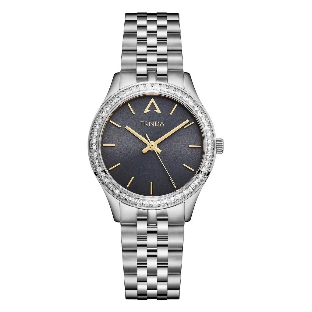 Trnda Women's Silver Stainless Steel Watch, Gray Dial | Trnda32mm by TRNDA