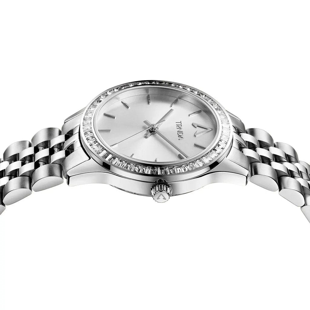 Trnda Women's Stainless Steel Watch, Silver Dial | Trnda32mm by TRNDA