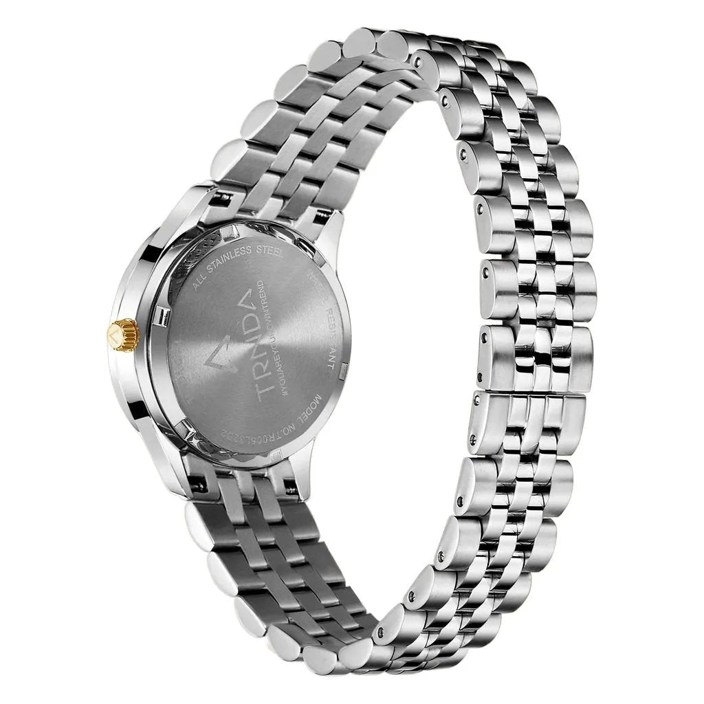Trnda Women's Stainless Steel Silver Watch, Unique Dial | Trnda32mm by TRNDA
