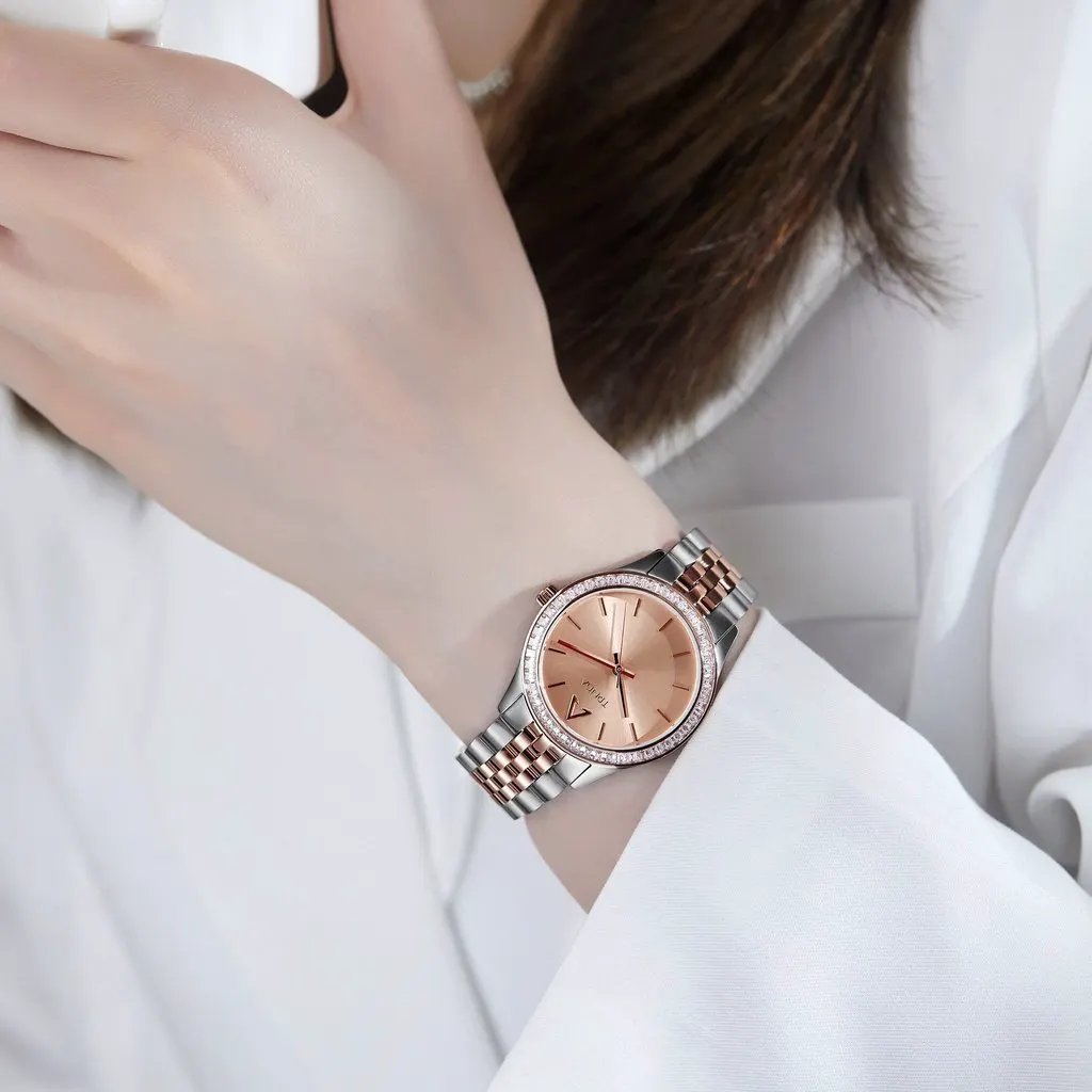 Trnda Women's Stainless Steel Watch, Rose Gold Dial | Tr32mm by TRNDA