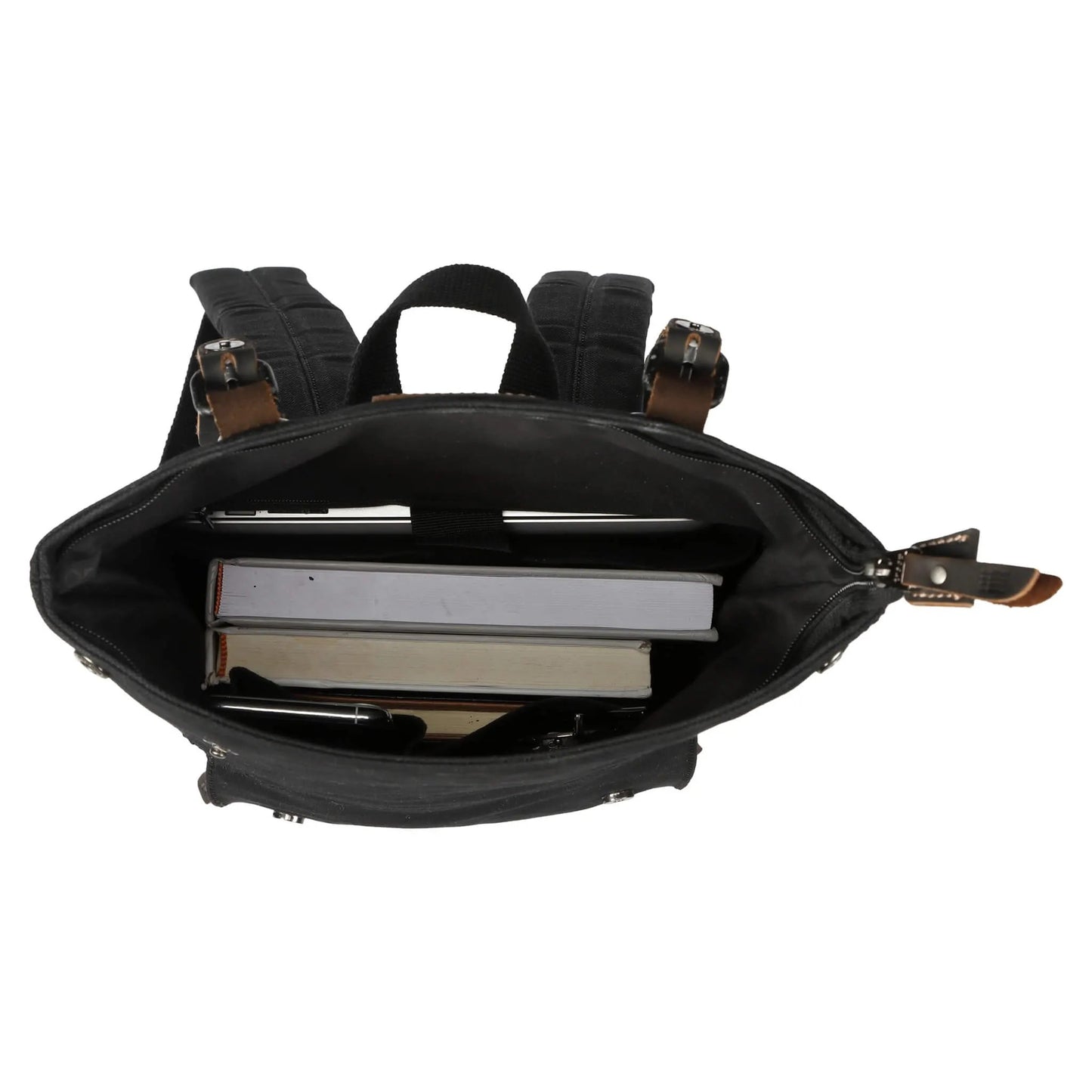 Heritage Small Waxed Canvas Backpack | TRP0425S by Troop London