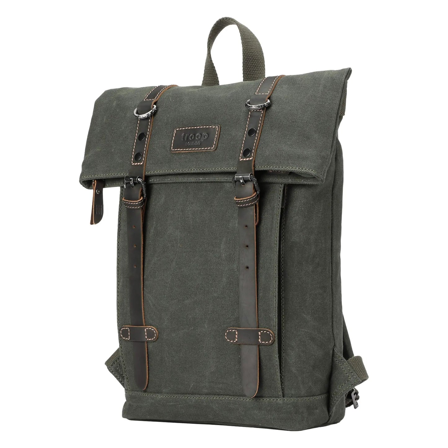 Heritage Small Waxed Canvas Backpack | TRP0425S by Troop London